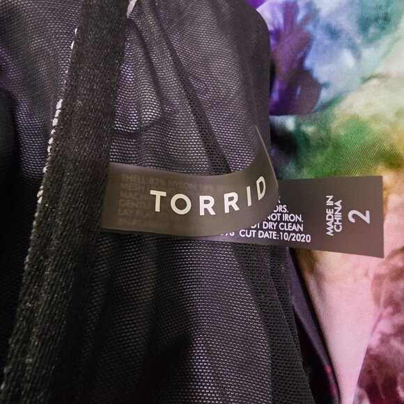 Torrid - Women's Size 2X - Brand New Wire Free Swim Top - Flutter Sleeves - BNWT - Picture 3 of 6